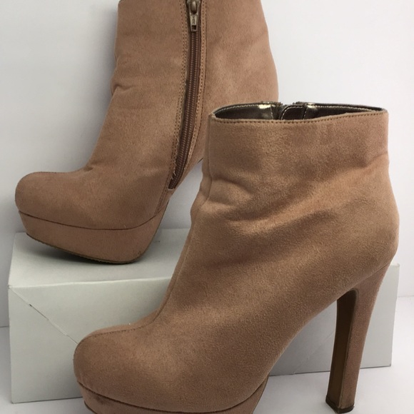 Mossimo Supply Co. Shoes - ❤️ Mossimo Pink Suede Heel Boots Size 7.5